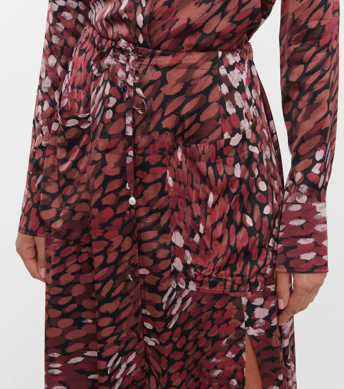 Falda midi Tandy de tiro alto estampada | Altuzarra