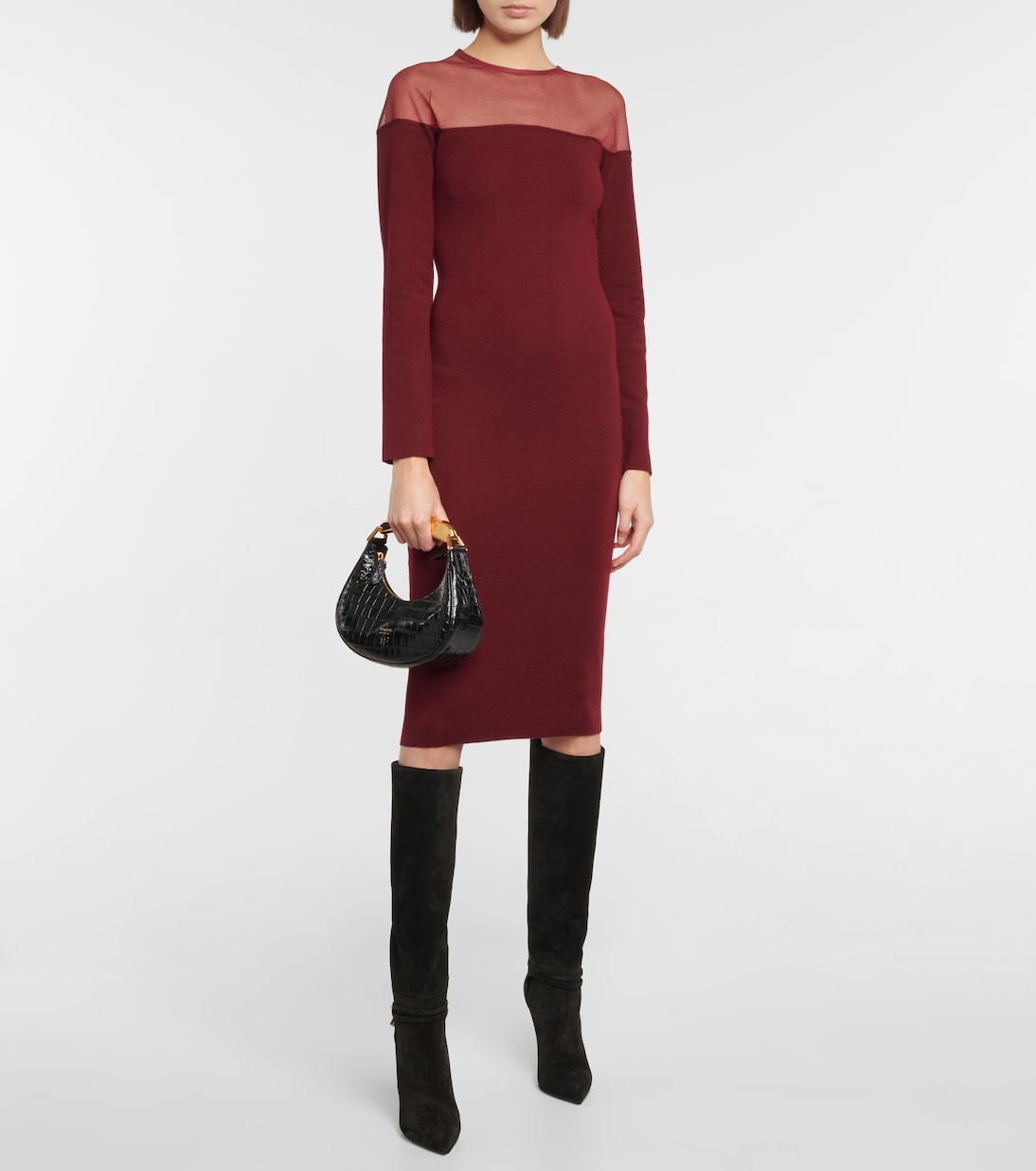 Cashmere and silk midi dress | Tom Ford