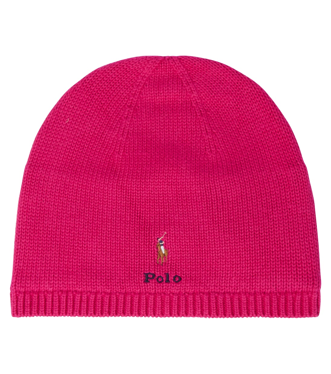 Berretto in maglia di cotone con logo | Polo Ralph Lauren Kids