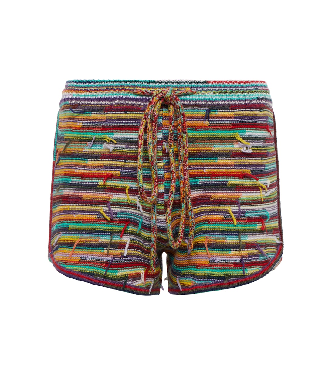 Shorts in lana e cashmere a righe | Chloé