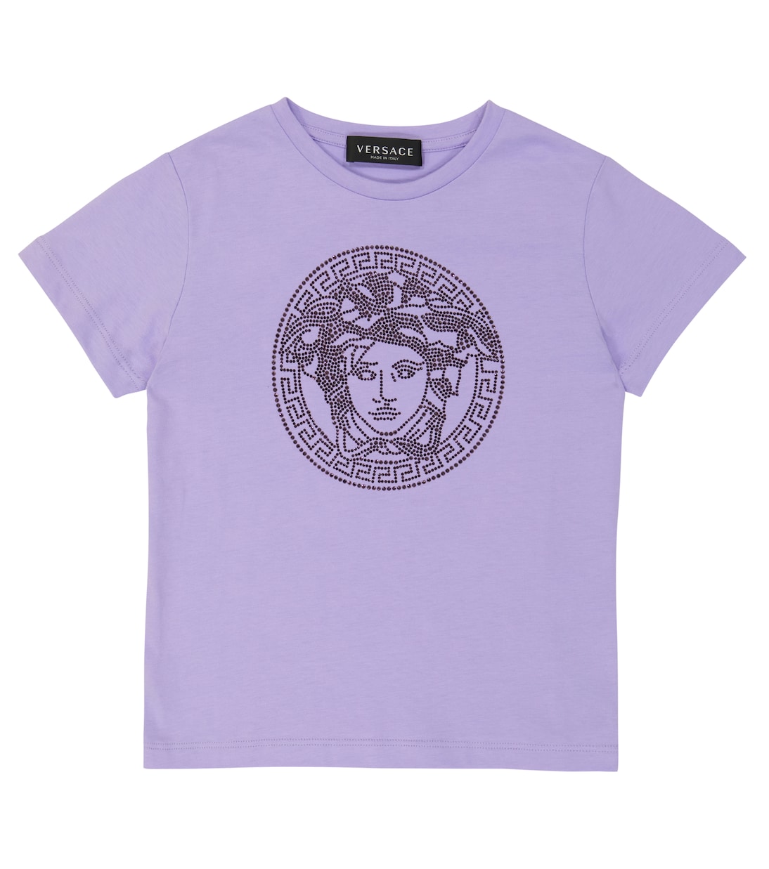 Verziertes T-Shirt Medusa aus Baumwolle | Versace Kids