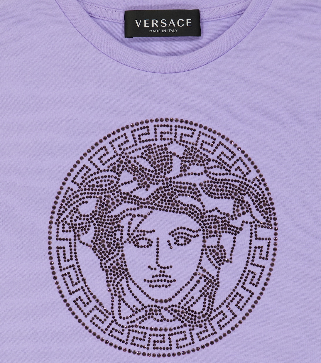 Verziertes T-Shirt Medusa aus Baumwolle | Versace Kids