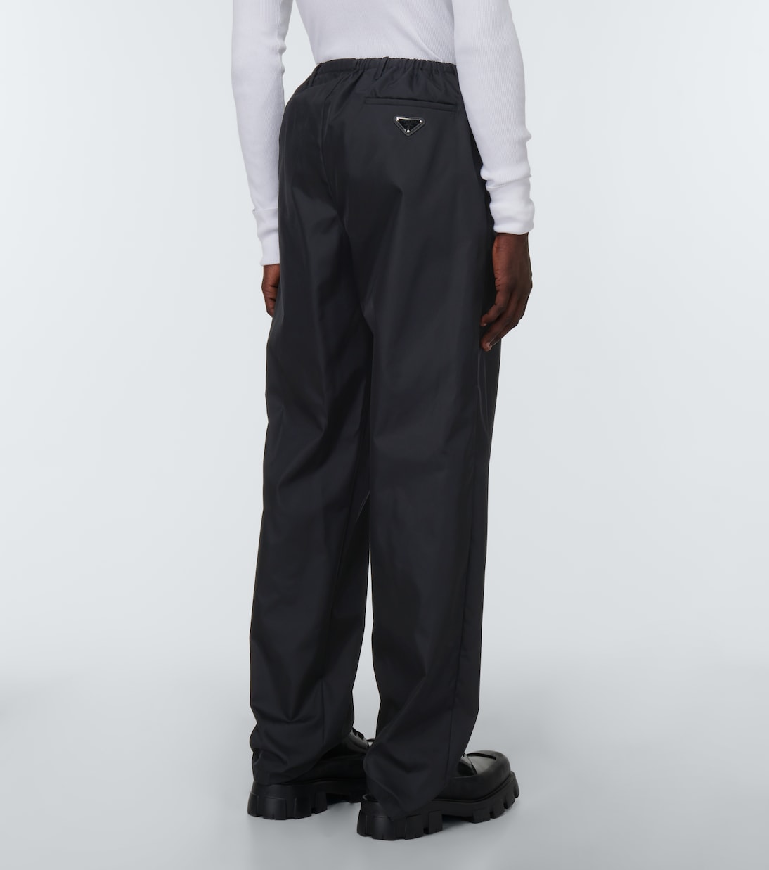 Prada nylon track pants discount