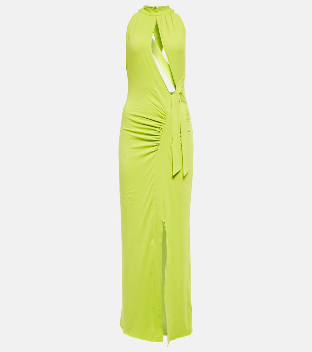 Vestido Merle halter con abertura | Rotate