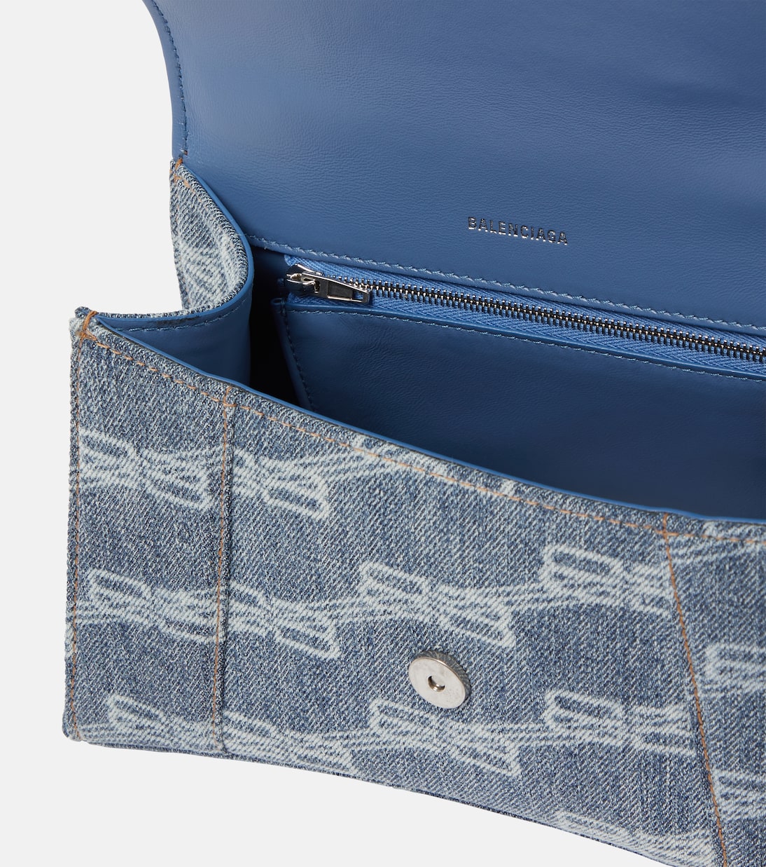 Schultertasche Hourglass aus Denim | Balenciaga