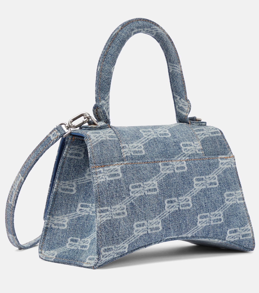 Schultertasche Hourglass aus Denim | Balenciaga