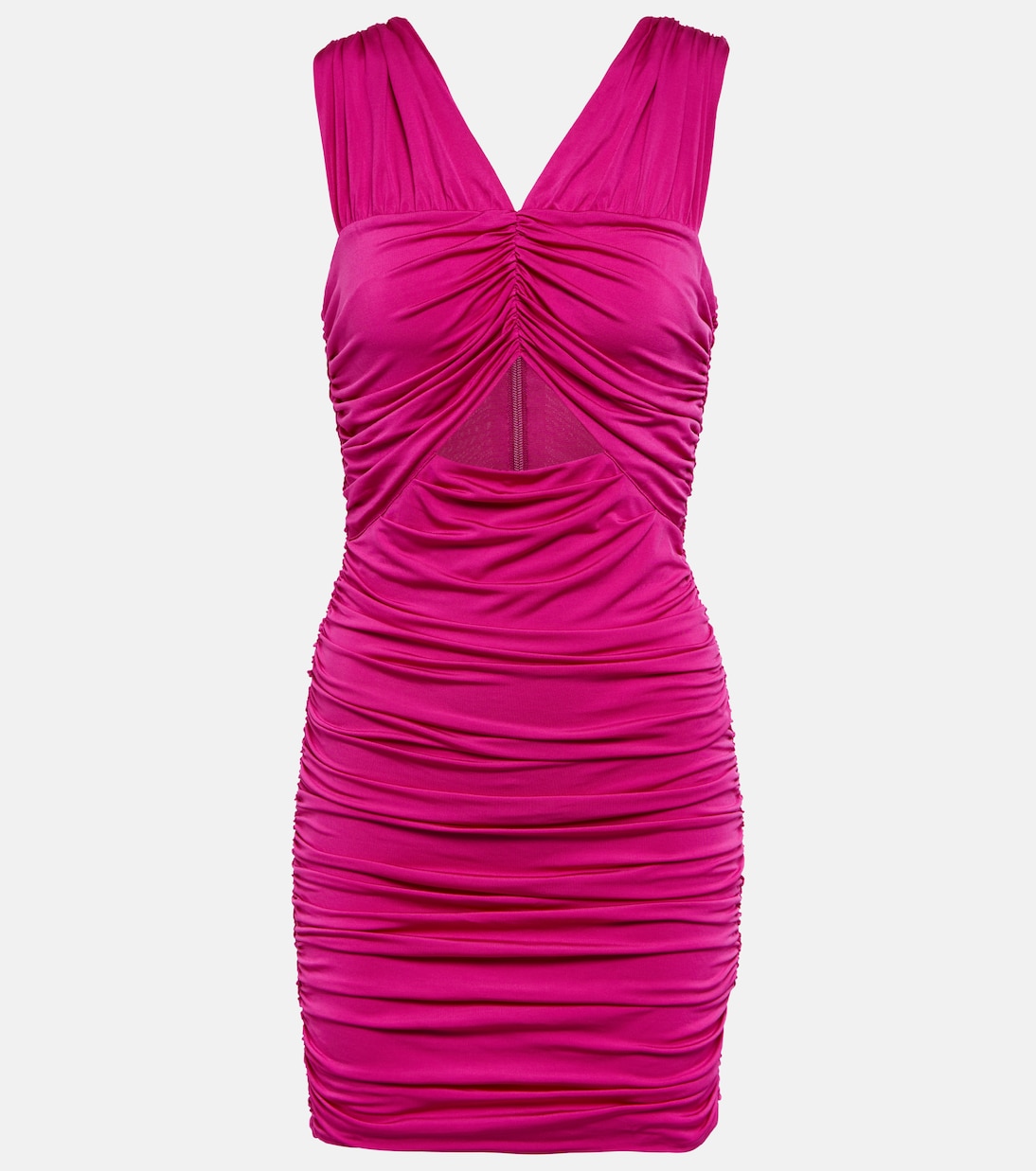 Bayana ruched cutout minidress | LoveShackFancy