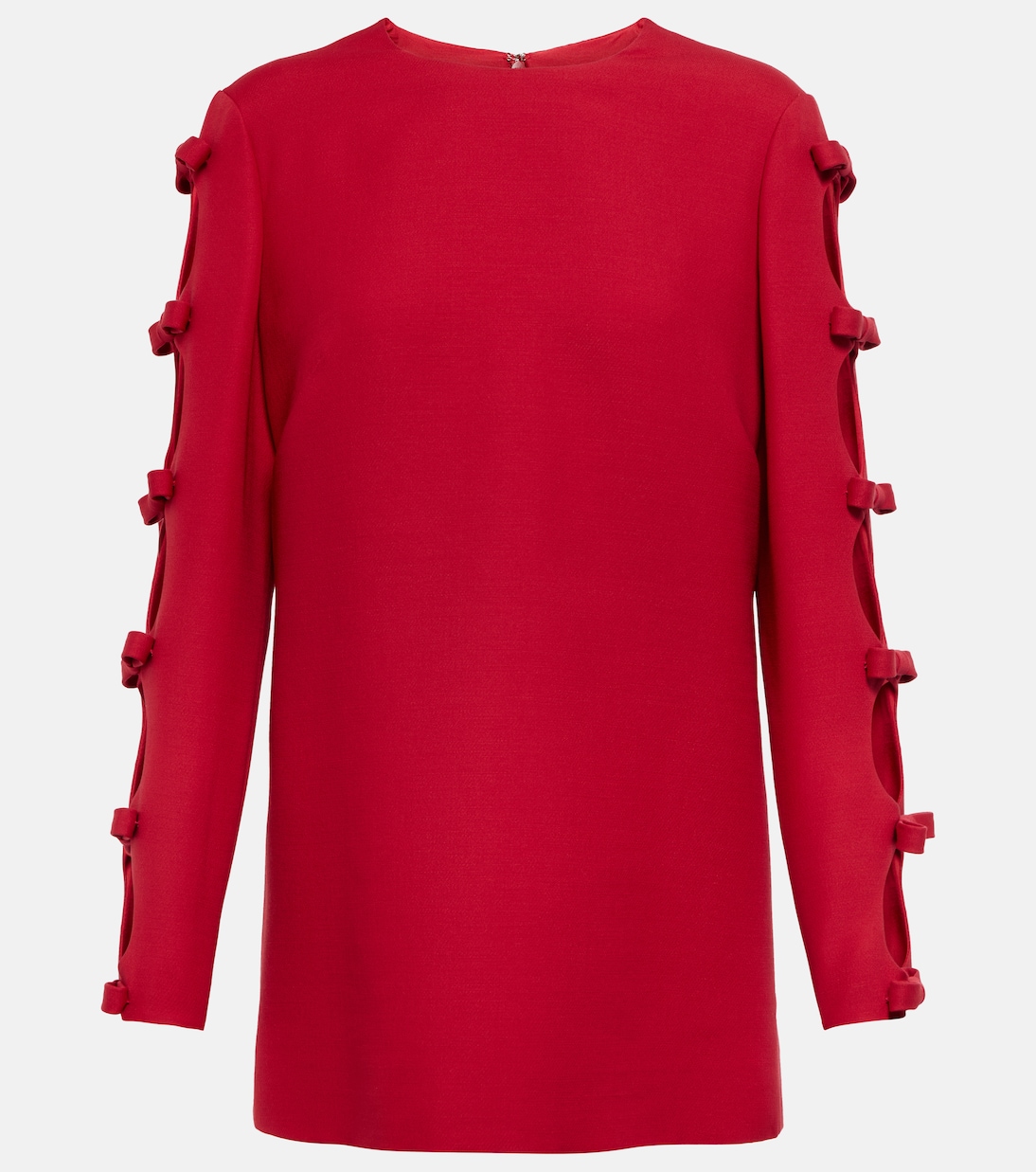 Bow-trimmed wool and silk sweater | Valentino