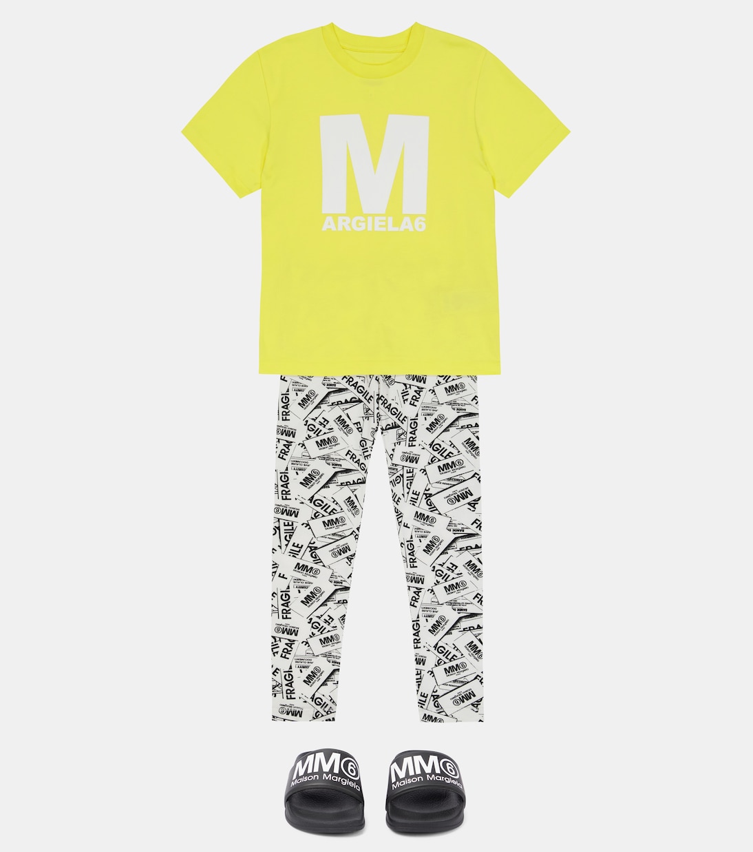로고 코튼 저지 티셔츠 | MM6 Maison Margiela Kids