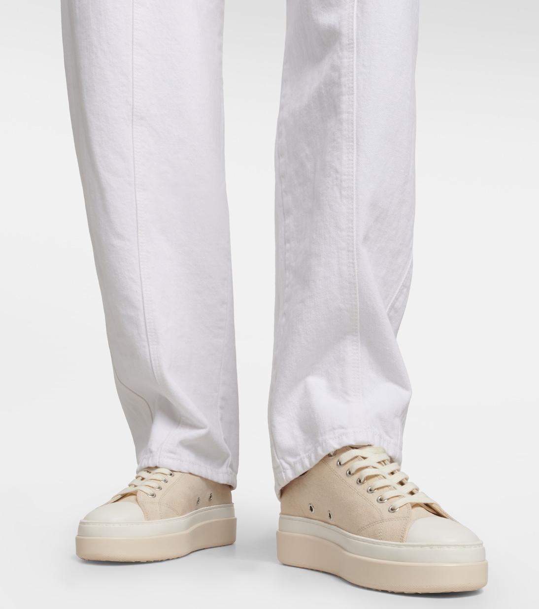 Austen suede-trimmed sneakers | Isabel Marant