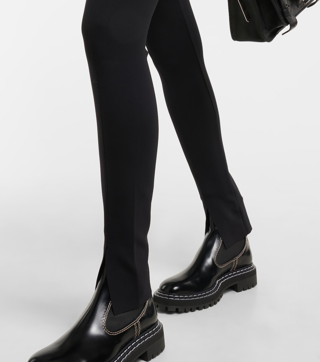 Wolford Grazia Notturna Leggings Alte in Maglia