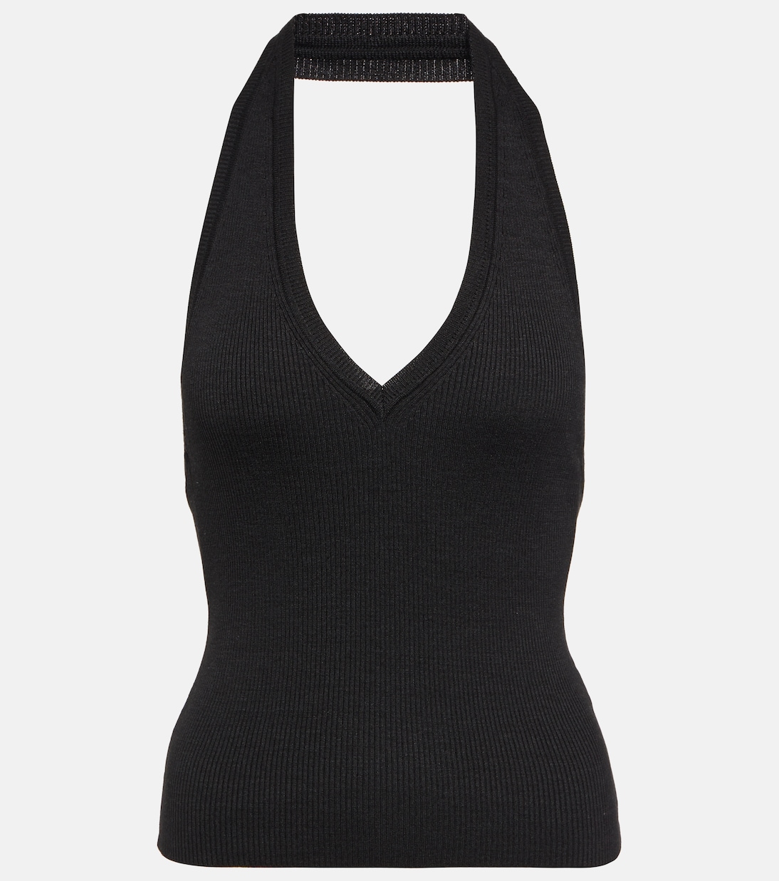 Top Ivey de seda con cuello halter | Nili Lotan