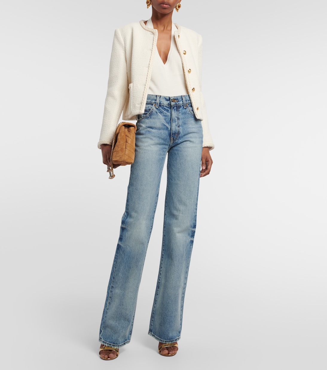 Top Ivey de seda con cuello halter | Nili Lotan