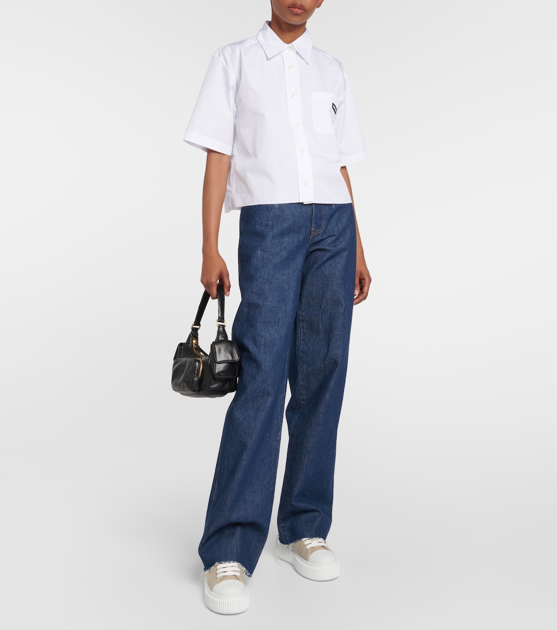 Sneakers in canvas di cotone | Miu Miu