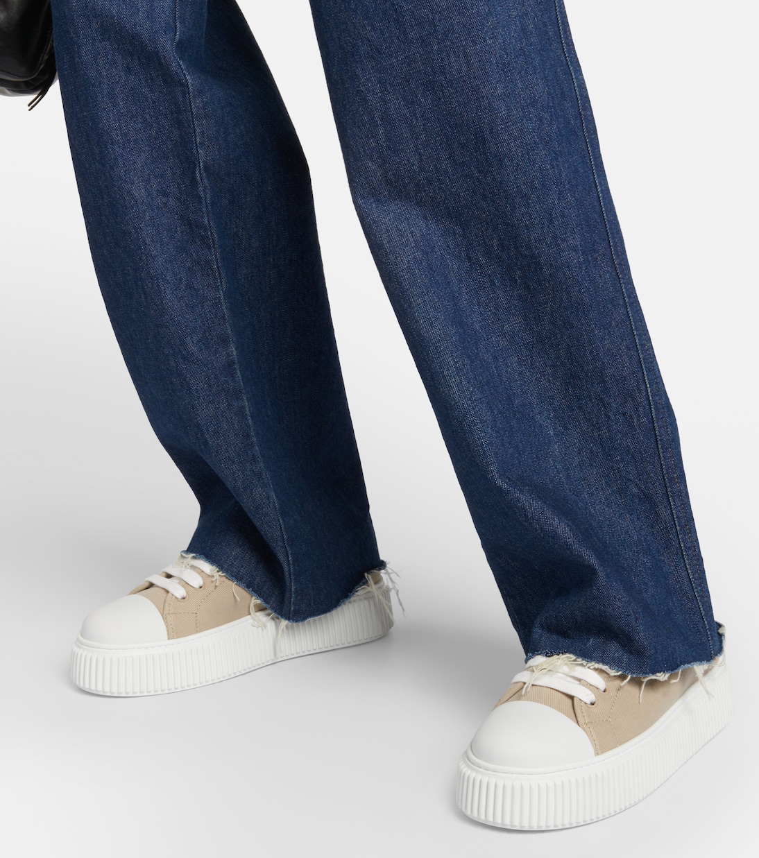 Sneakers in canvas di cotone | Miu Miu