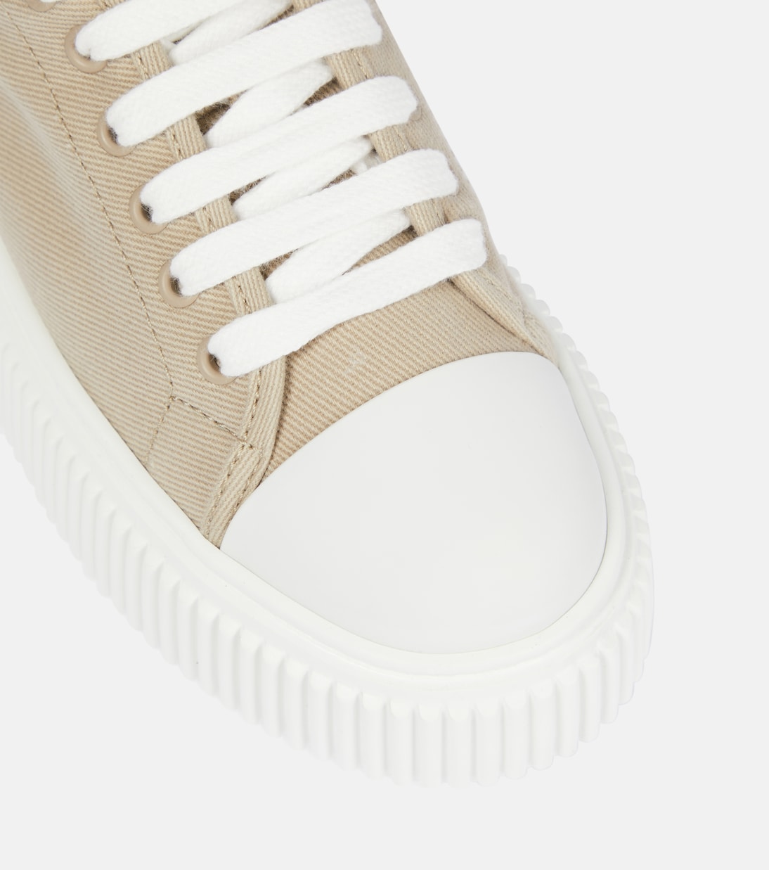 Sneakers in canvas di cotone | Miu Miu