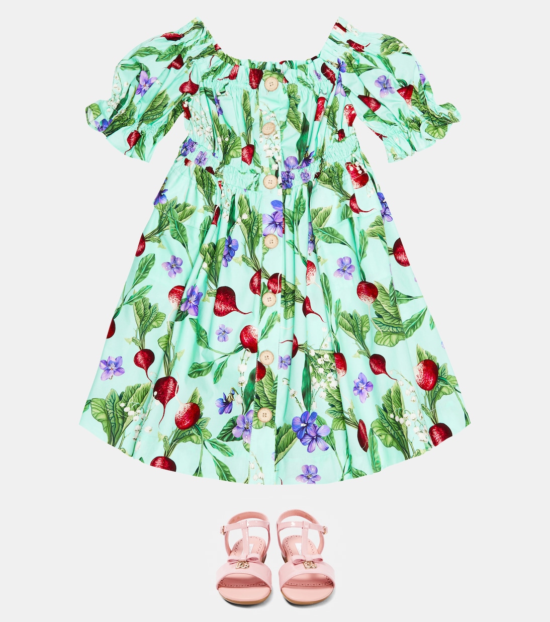 Printed cotton dress | Dolce&Gabbana Kids