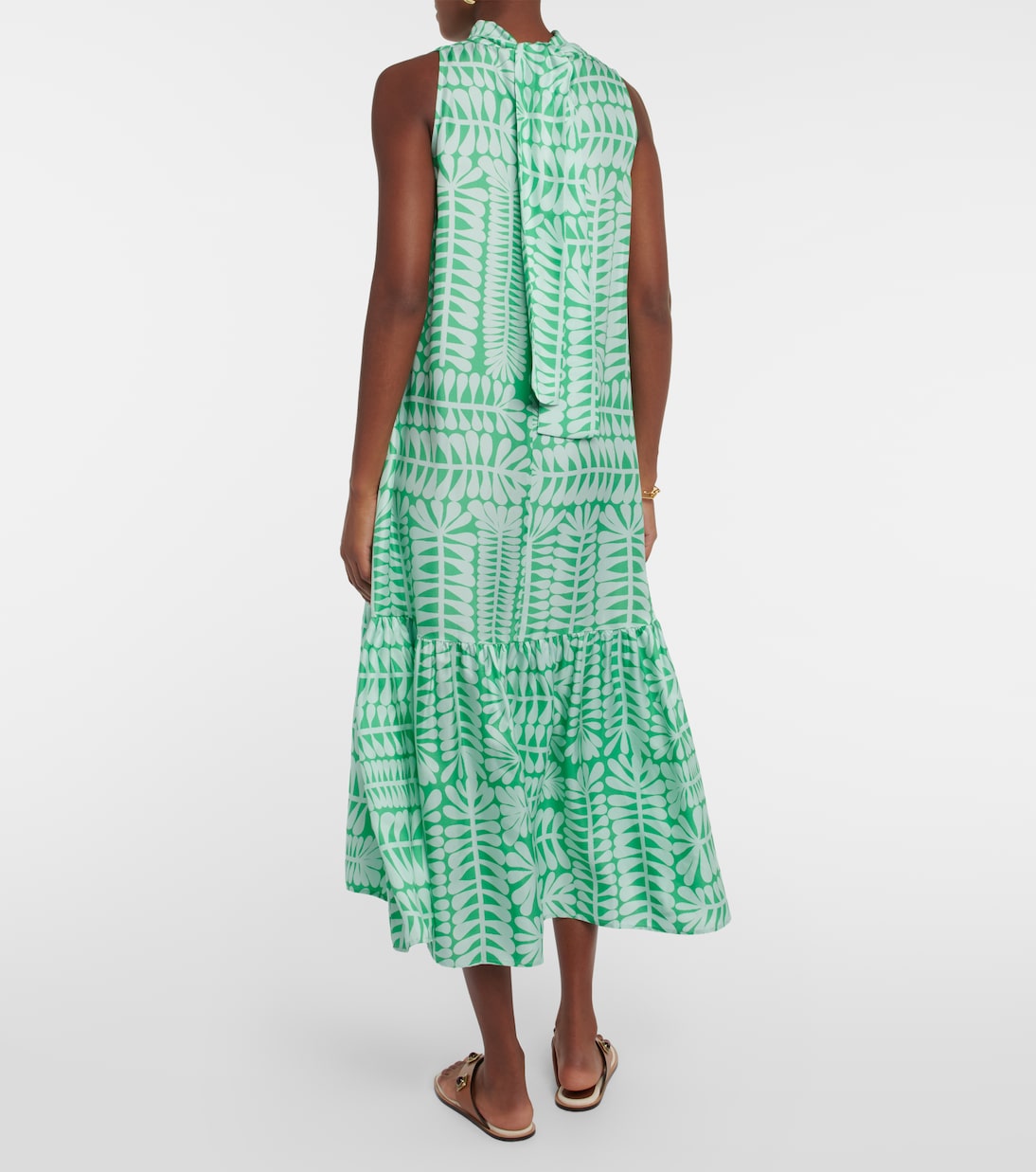 Vestido largo Oslo en sarga de seda | Asceno