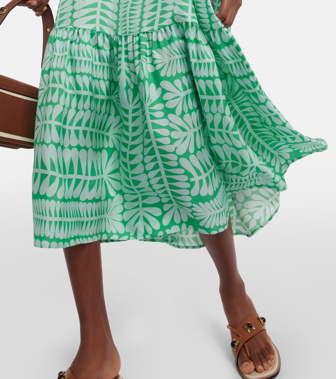 Vestido largo Oslo en sarga de seda | Asceno