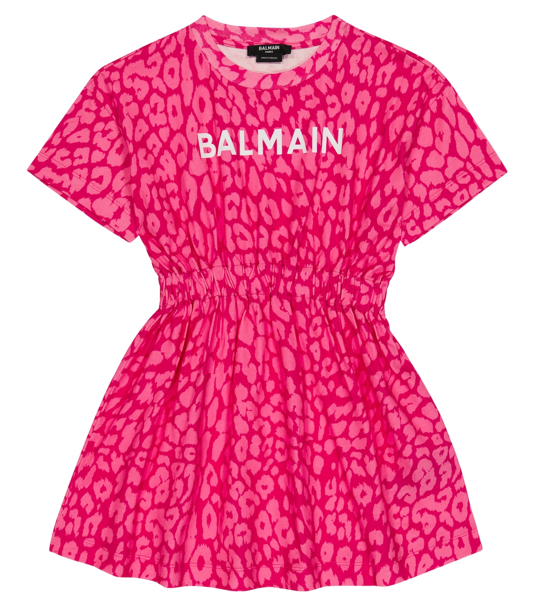 Bedrucktes Kleid aus Baumwolle | Balmain Kids