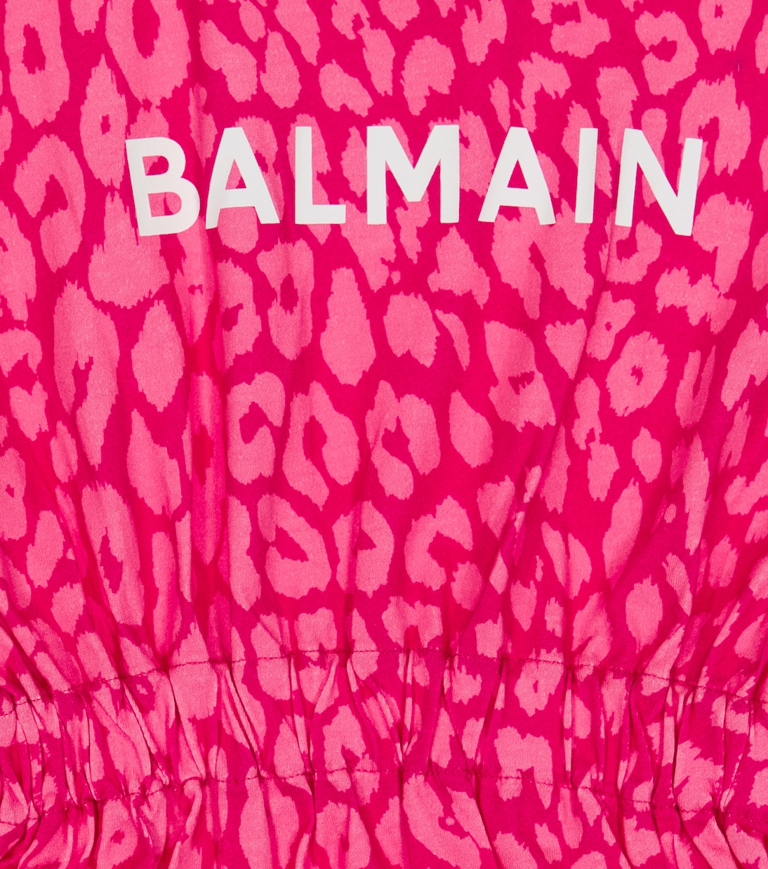 Bedrucktes Kleid aus Baumwolle | Balmain Kids