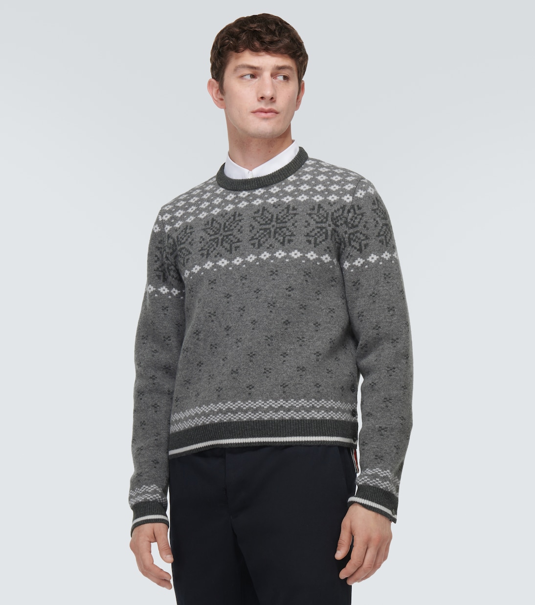 Jersey de lana en jacquard | Thom Browne