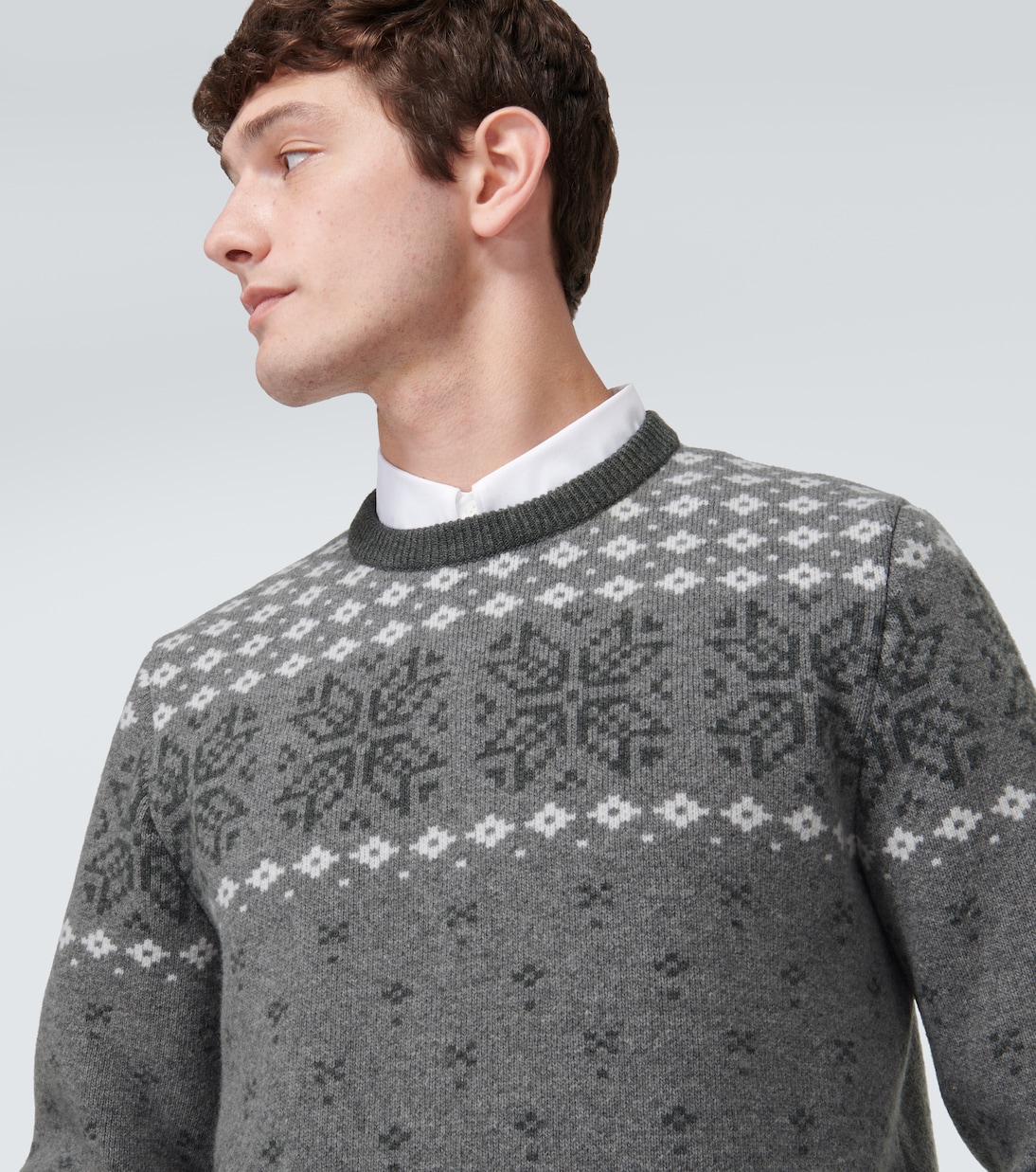 Jersey de lana en jacquard | Thom Browne