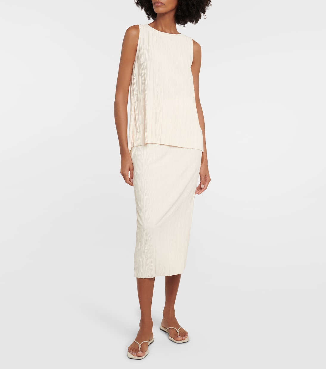 Leisure - Gonna midi Carnia plissé in jersey | Max Mara