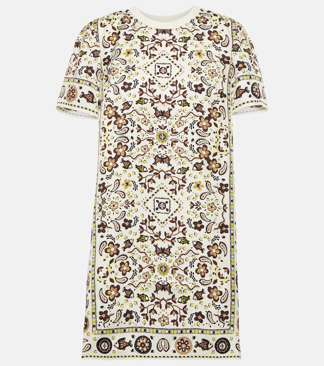 Printed silk and cotton minidress | Tory Burch