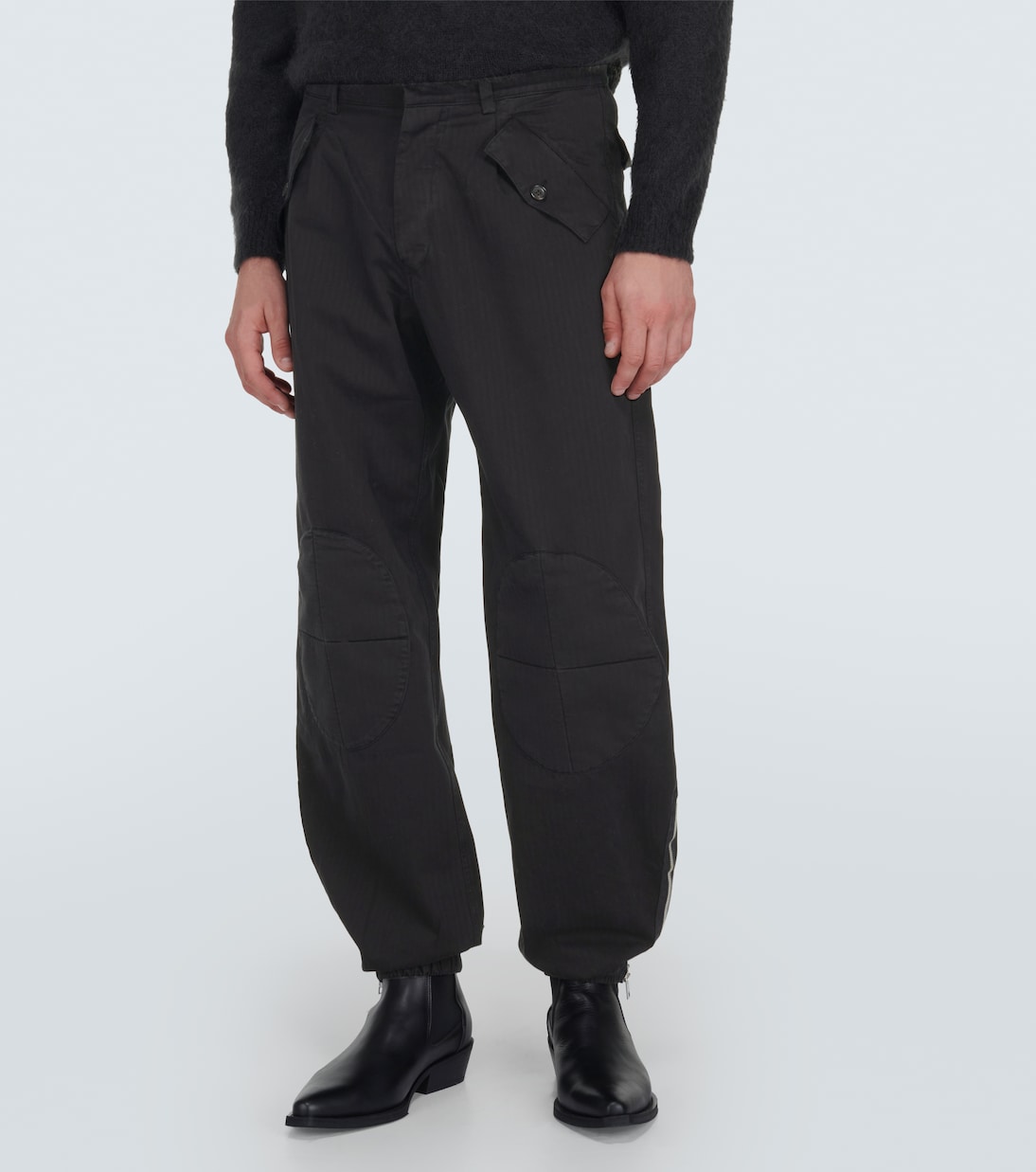 Pantalones de algodón con rodilleras | Winnie New York