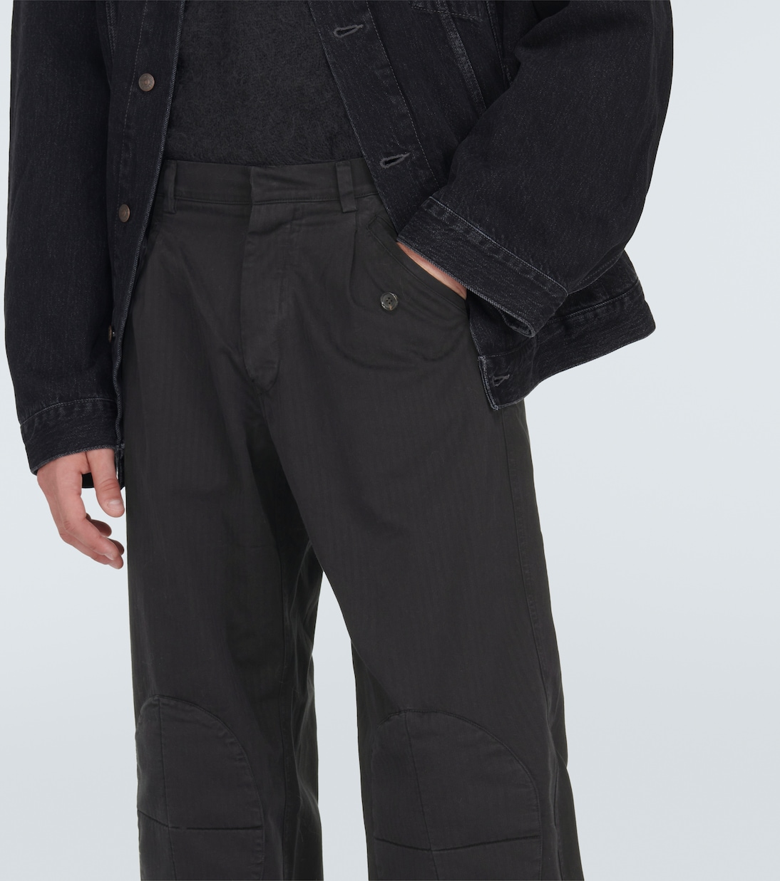 Pantalones de algodón con rodilleras | Winnie New York