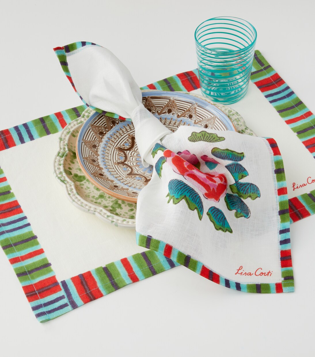 Royal Palace set of 4 cotton napkins | Lisa Corti