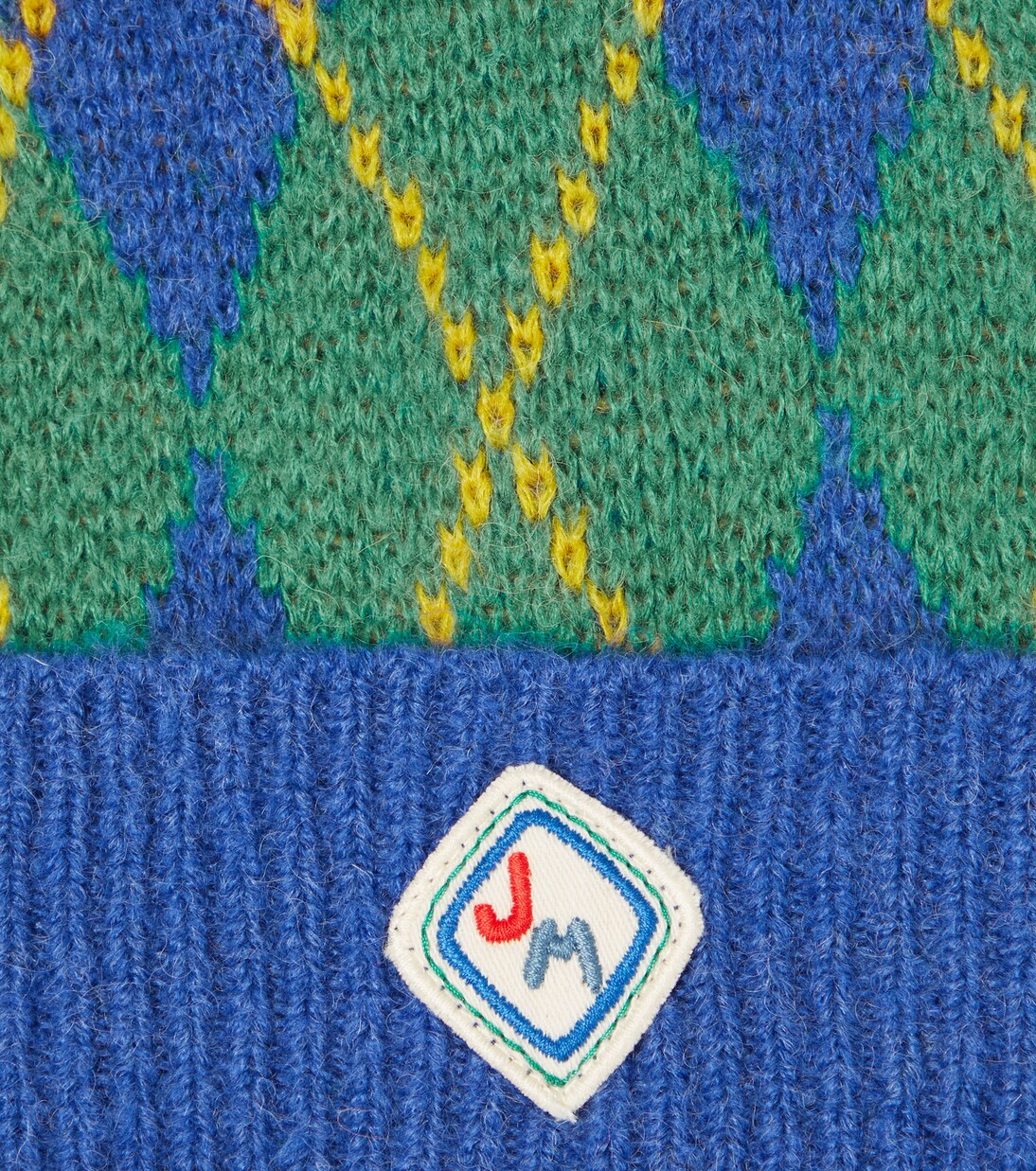 Pom-pom argyle beanie | Jellymallow
