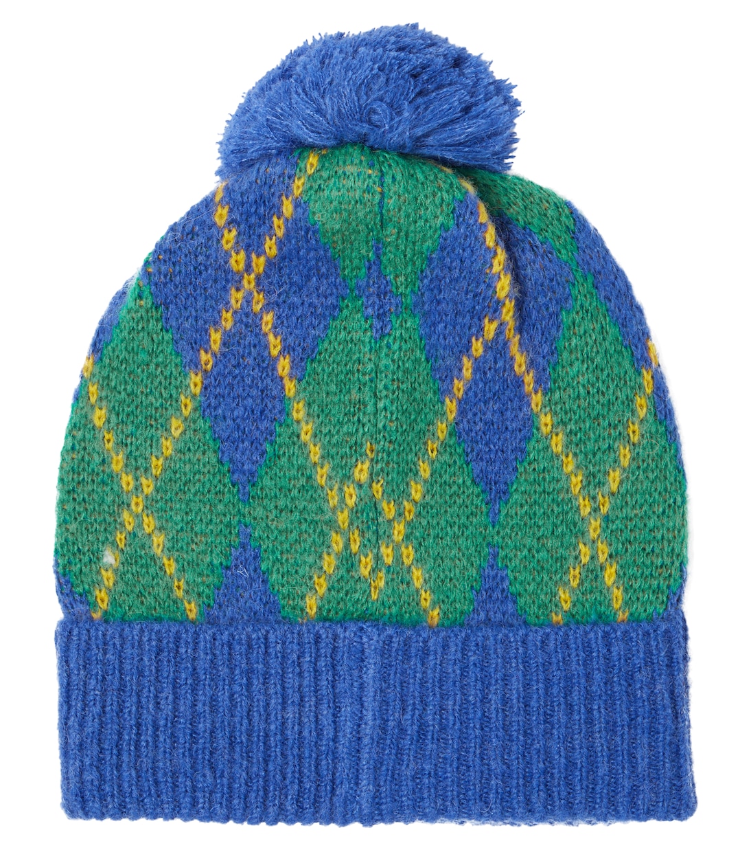 Pom-pom argyle beanie | Jellymallow