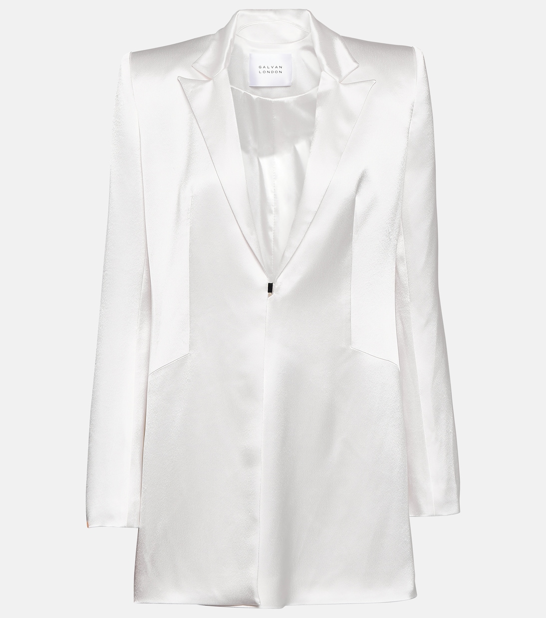Novia - vestido blazer Leith de satén | Galvan