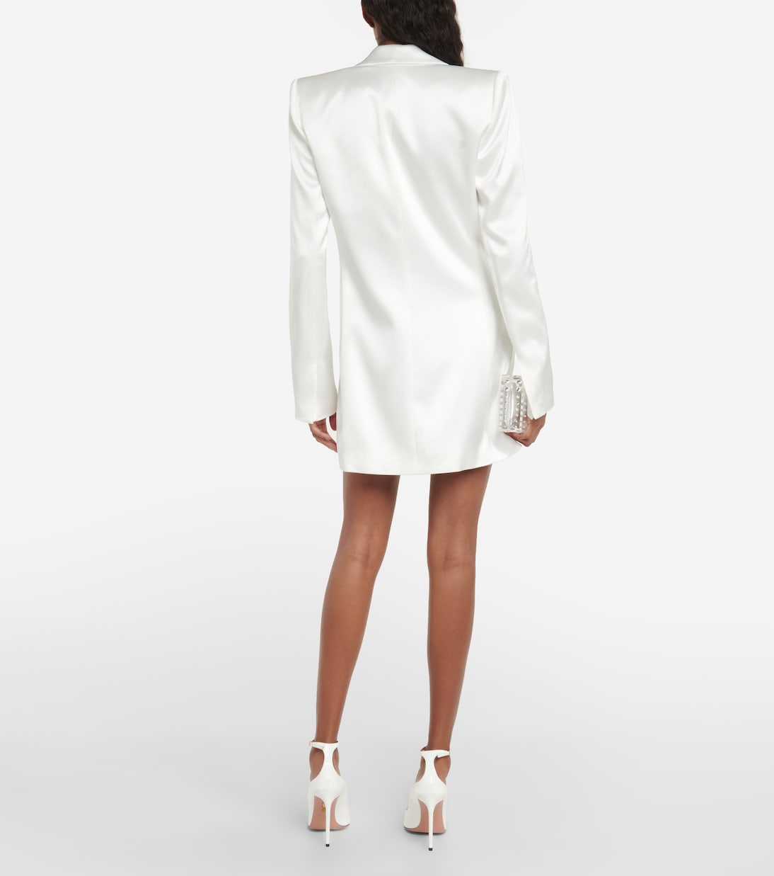 Novia - vestido blazer Leith de satén | Galvan