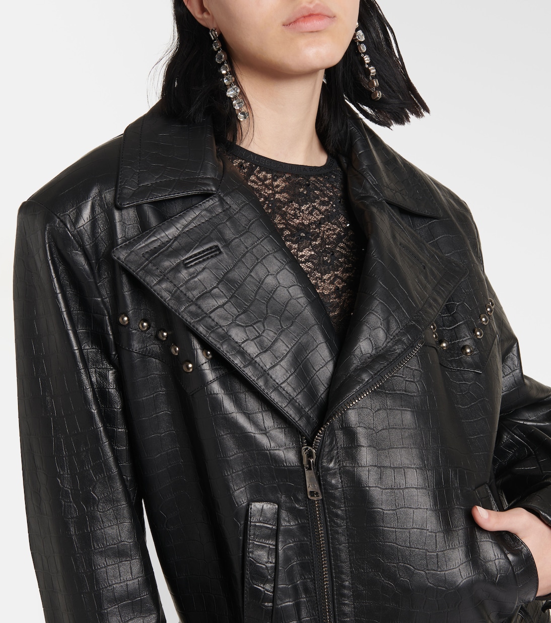 Bikerjacke aus Leder | Alessandra Rich