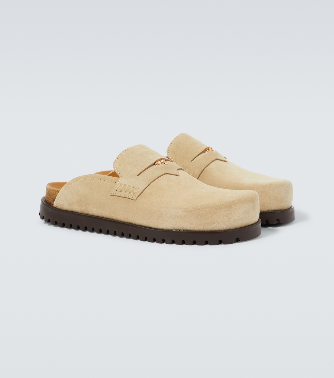 Mules Medusa in suede | Versace