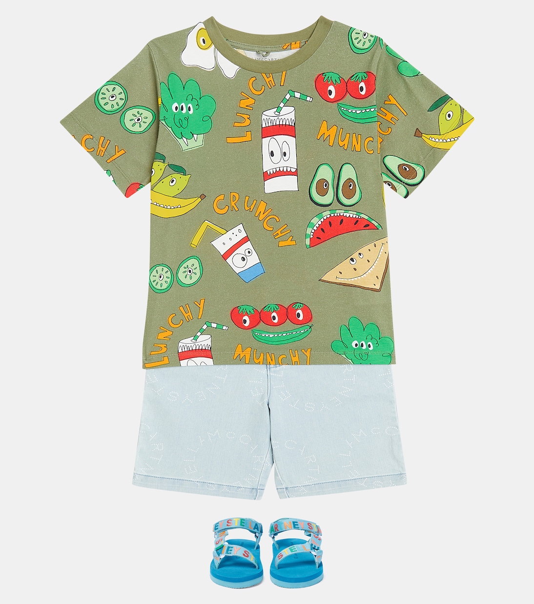 Camiseta de jersey de algodón estampada | Stella McCartney Kids