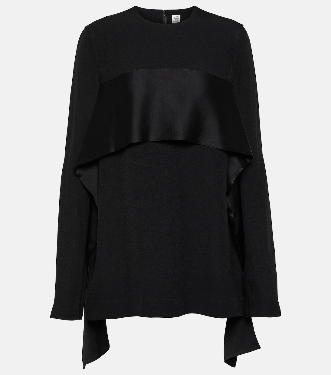 Top aus Crêpe mit Satin | Toteme