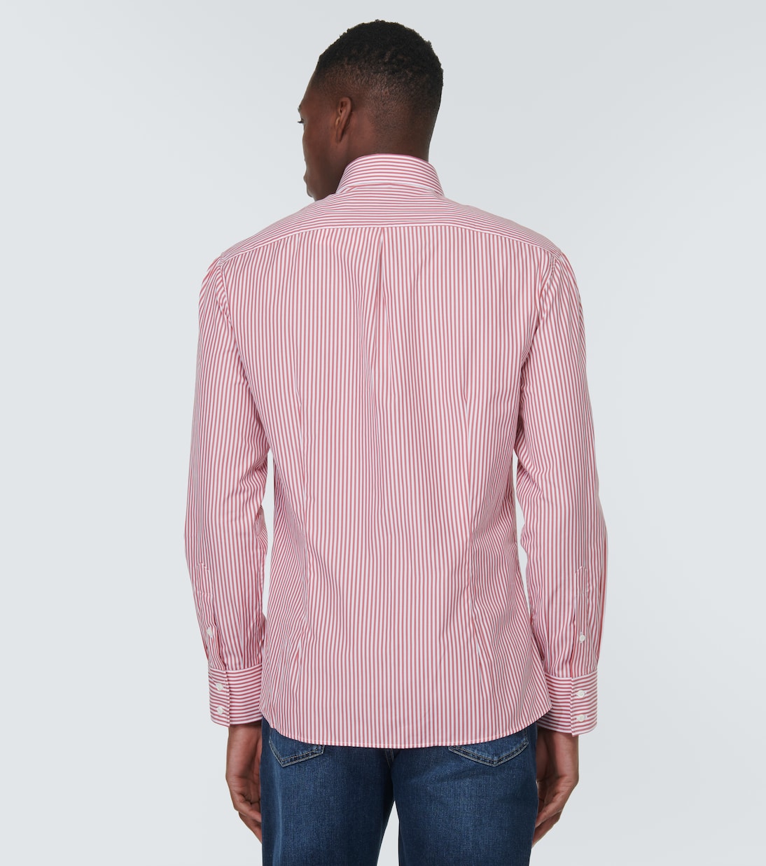 Camicia in cotone a righe | Brunello Cucinelli