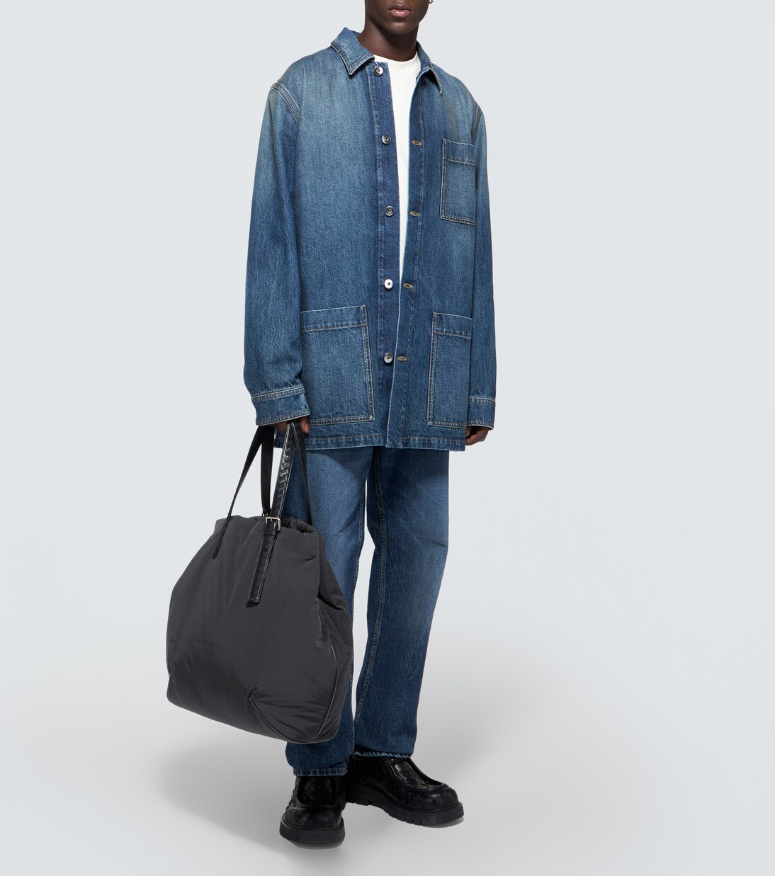 Tote Crossroad Buckle mit Leder | Bottega Veneta