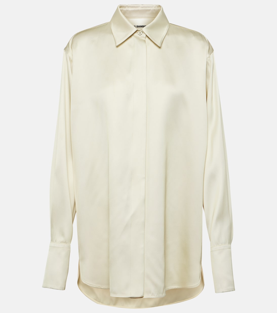 Camicia oversize in raso | Jil Sander