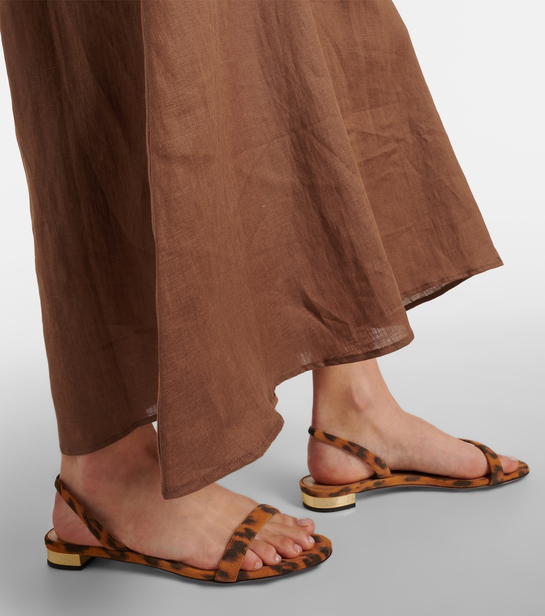 So Nude leopard-print suede sandals | Aquazzura