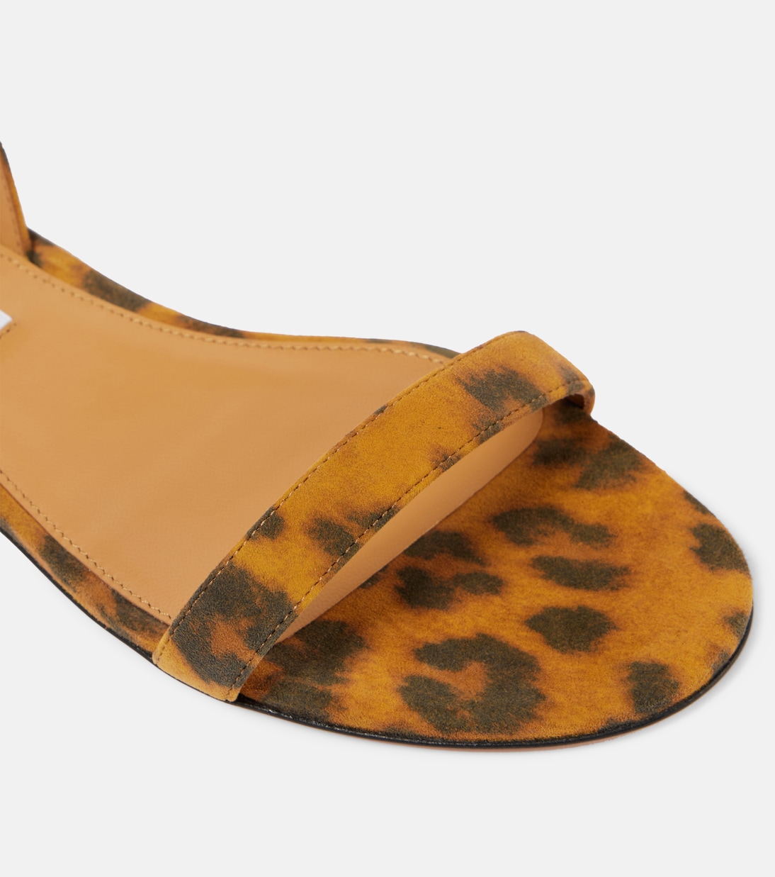 So Nude leopard-print suede sandals | Aquazzura