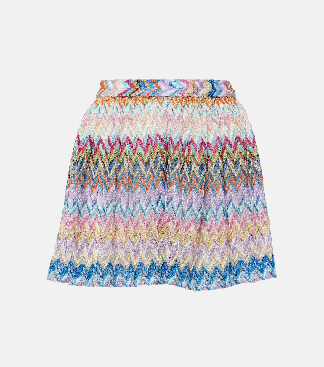 Zig Zag metallic knit shorts | Missoni