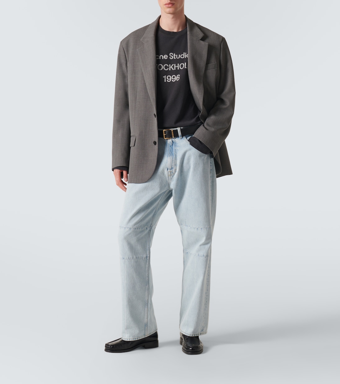 Camiseta en mezcla de algodón con logo | Acne Studios
