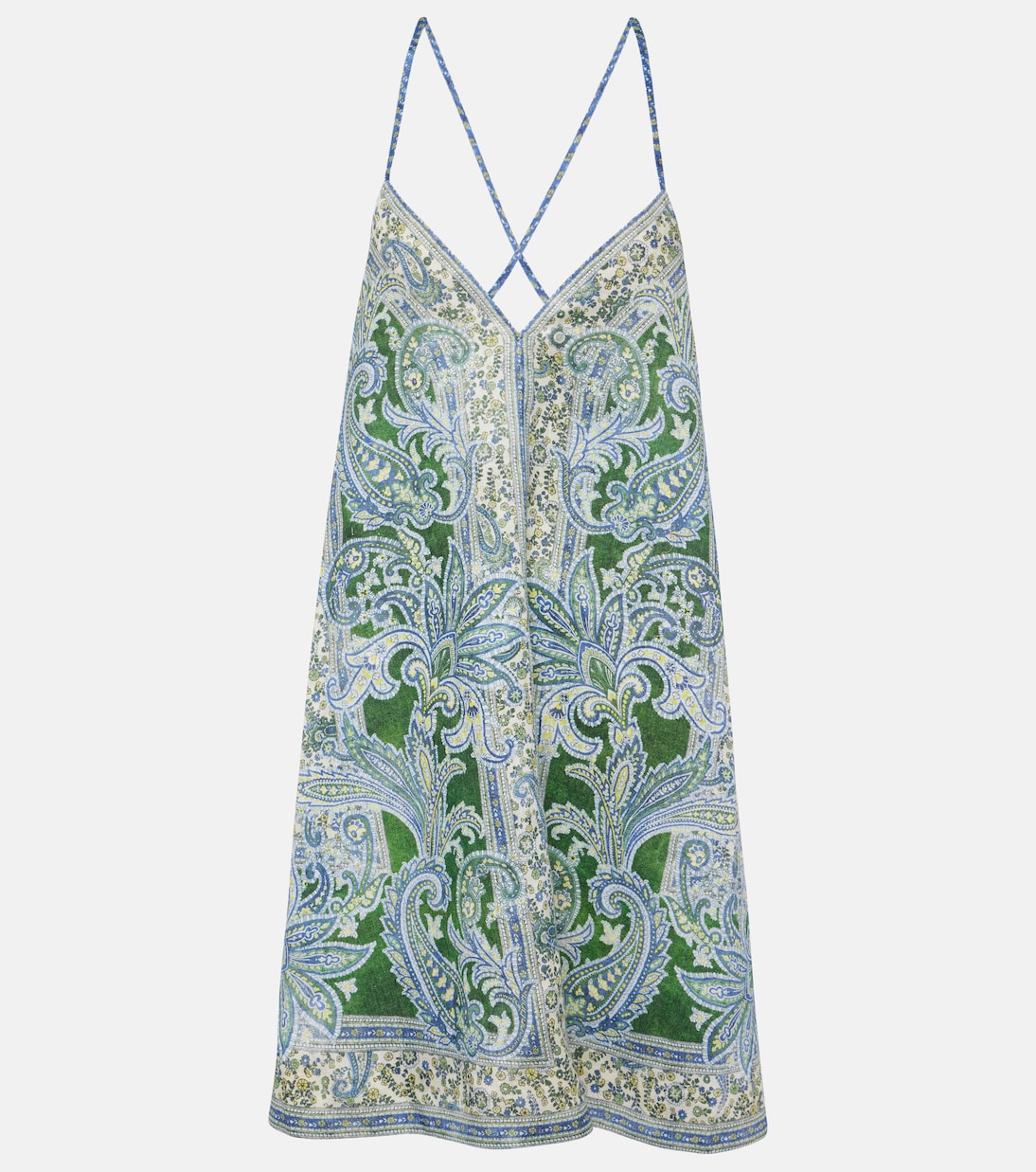 Vestido corto Ottie Swing de lino | Zimmermann