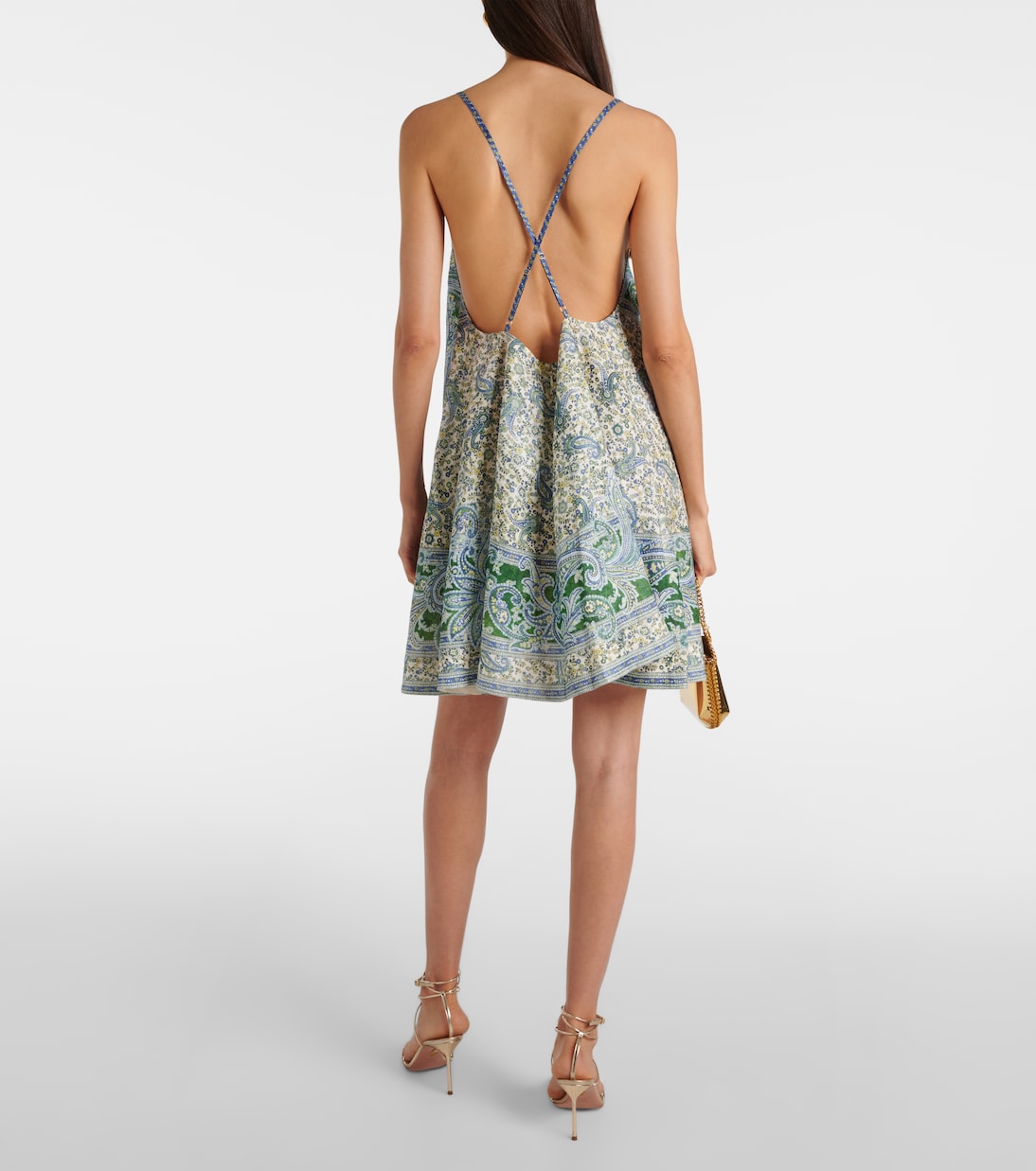 Vestido corto Ottie Swing de lino | Zimmermann