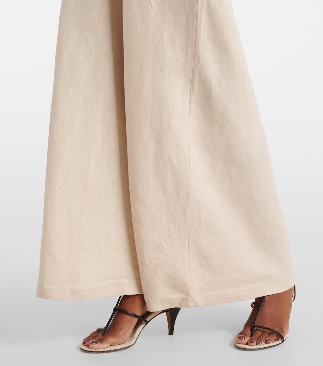 Antibes low-rise linen maxi skirt | Faithfull